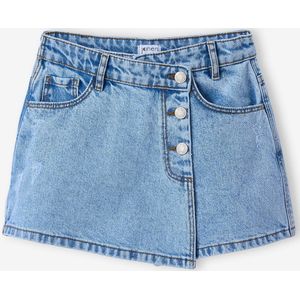 Asymmetrische jeansrok voor meisjes JONEN lichtblauw