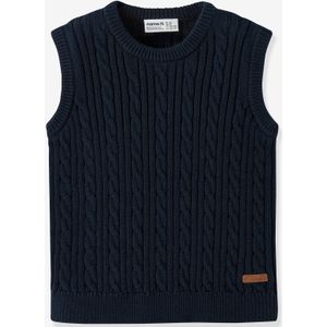 Gilet - Biologisch Katoen - Gebreid - Mouwloos - Regular Fit