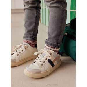 Leren kindersneakers ecru