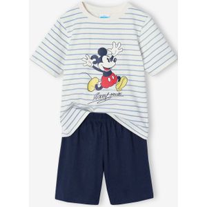 Gestreifter Jungen Sommer-Schlafanzug Disney MICKY MAUS Oeko-Tex nachtblauw