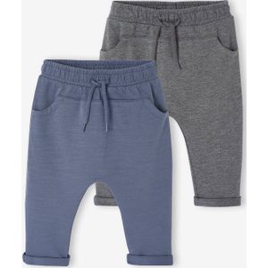 Set van 2 fleece broeken BASICS baby jeansblauw