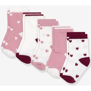 PETIT BATEAU - Set van 5 Paar Kousen - Multicolor - Katoen