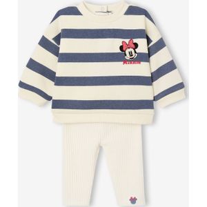 Babyset sweater + legging Disney MINNIE blauw, gestreept