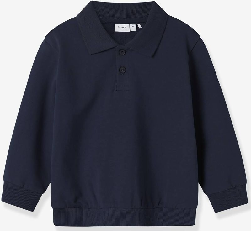 NAME IT - NMMLEOPOLD - Polo - Marineblauw - Lange Mouwen