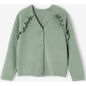 Bolero - Roze - 100% Katoen - Ruches en Knoopsluiting