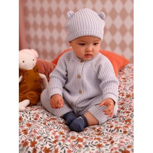 Vertbaudet - Babyset - Zacht Ribgebreid - Overal en Muts met Oortjes