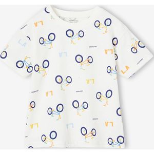 T-shirt met grafische motieven wit, bedrukt