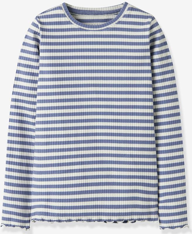 Top - Gestreept - Lange Mouwen - Slim Fit