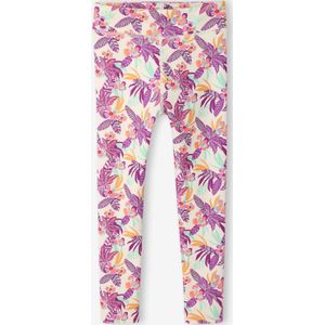 Legging - Ecru - Technisch Materiaal - Exotische Print - Voor Meisjes