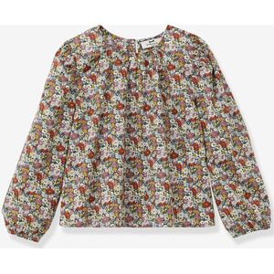 Blouse van Liberty Libby-stof voor meisjes CYRILLUS rozen
