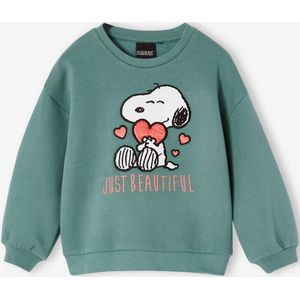 Sweater Snoopy Peanuts meisje smaragdgroen