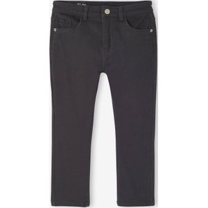 Slim fit wijde meisjesbroek MorphologiK antraciet