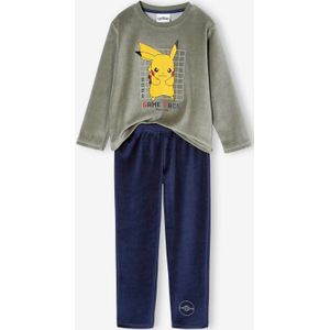 Pokémon - Fluwelen Pyjama - Saliegroen - Voor Jongens