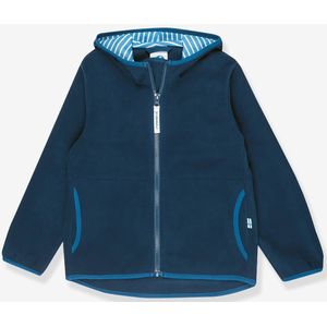 FINKID - PAUKKU - Fleece Kinderjas - Marineblauw - Zip-in Binnenjas