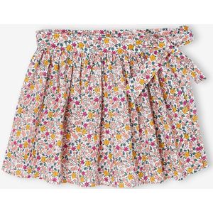 Bedrukt broekrokje voor meisjes ecru