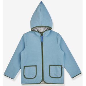 Fleece kinderjas TONTTU FINKID, zip-in binnenjas grijsblauw