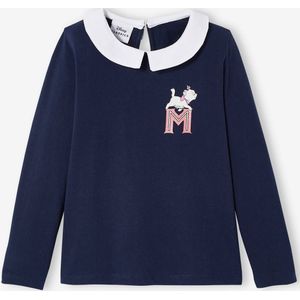 Meisjesshirt met lange mouwen Disney Marie de Aristokatten marineblauw