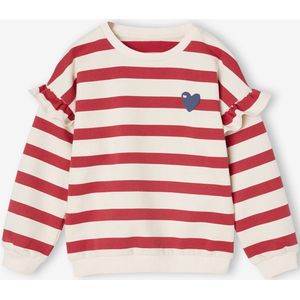 Marinetrui met ruches voor meisjes rood