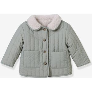 Omkeerbare babyjas CYRILLUS blauwgroen