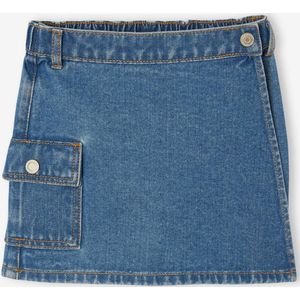 Denim Broekrokje - Meisjes - Blauw - 100% Katoen - 2-in-1 Outfit