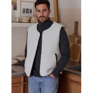 Omkeerbaar vest voor heren capsule familie ecru