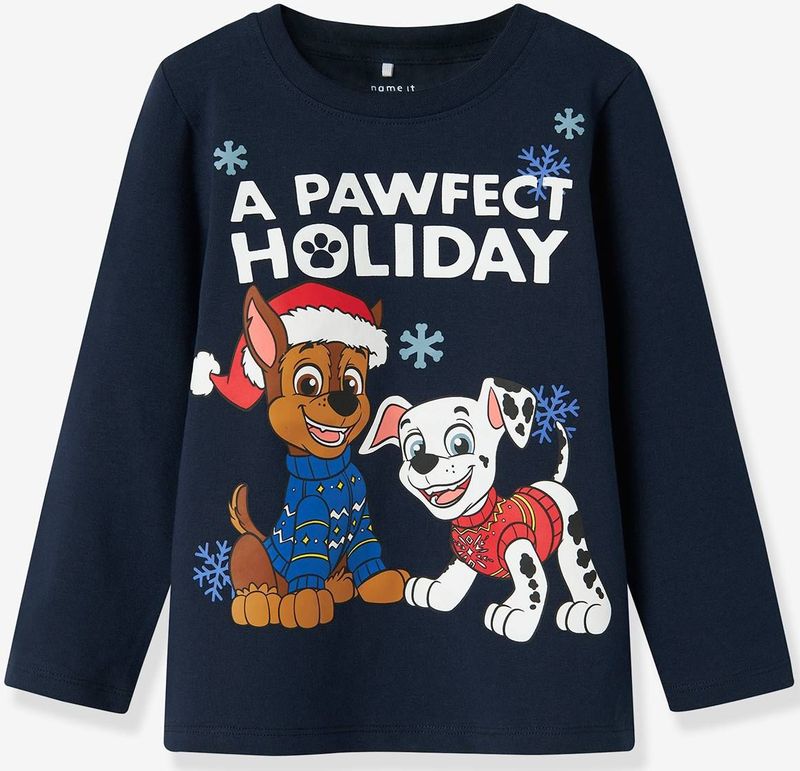 Paw Patrol - Kerst Top - Jersey - Lange Mouwen - Regular Fit