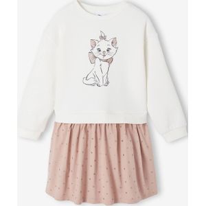Jurk van twee materialen DISNEY ANIMALS Marie de Aristokatten roze (poederkleur)