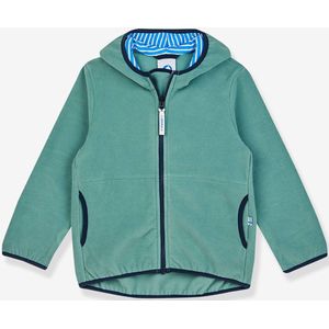 FINKID - PAUKKU - Fleece Jas - Blauw - 100% Polyester - Zip-in Systeem