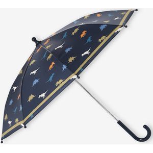 Paraplu met dinomotief voor jongens marineblauw