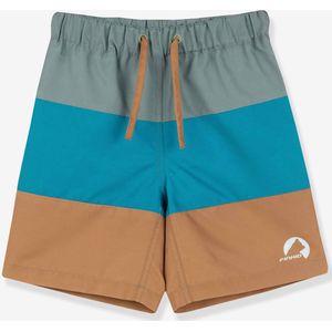 Zwemshort voor jongens met colorblock UIMARI EKO FINKID groen