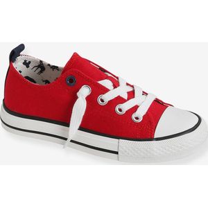 Vertbaudet - Elastische Sneakers - Blauw - Canvas - Voor Baby Jongen