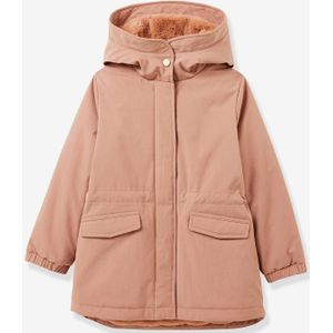 Meisjesparka met voering van imitatiebont CYRILLUS rozen