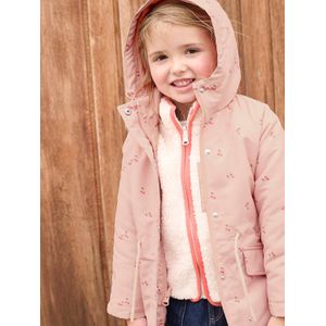3-in-1 parka voor meisjes lichtroze