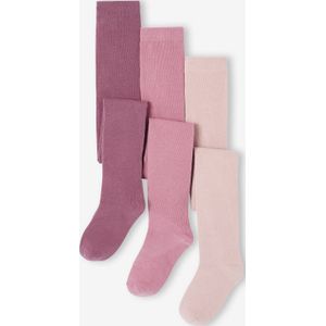 Set van 3 - Meisjesleggings - Marineblauw - Oeko-Tex Standard 100