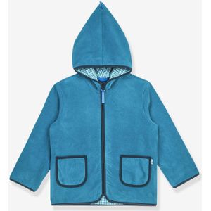 Fleece kinderjas TONTTU FINKID, zip-in binnenjas oceaanblauw