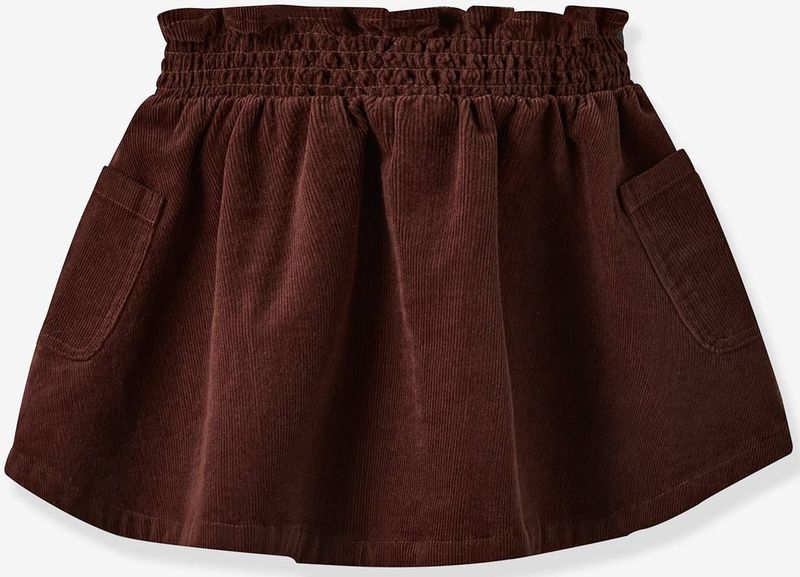 Rok voor Meisjes - Bordeauxrood - Fluweel / Velours