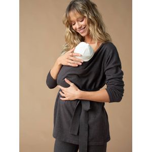 2-delige zwangerschapsset ENVIE DE FRAISE antraciet