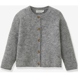 Vestje voor meisjes met wol en mohair CYRILLUS grijs