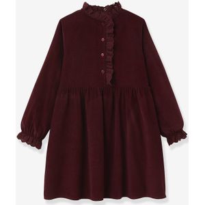 Fluwelen jurk CYRILLUS bordeauxrood