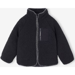 Sherpa meisjesvest antraciet