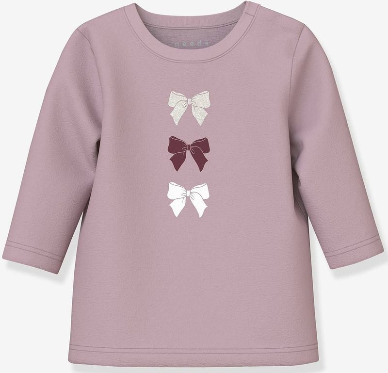 T-shirt met lange mouwen NBFVUBIE baby meisje NAME IT Boxy-Fit lila