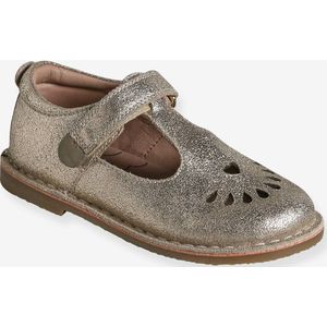 Leren meisjes sandalen kleutercollectie goud