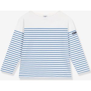 Marinière kind in katoen PETIT BATEAU blauw