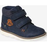 Laarzen - Blauw - Kleutercollectie - Met Klittenband - Fluwelen Kraag