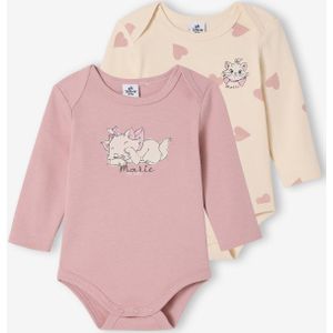 Set van 2 body's voor meisjes DISNEY ANIMALS Marie de Aristokatten lila (poederkleur)