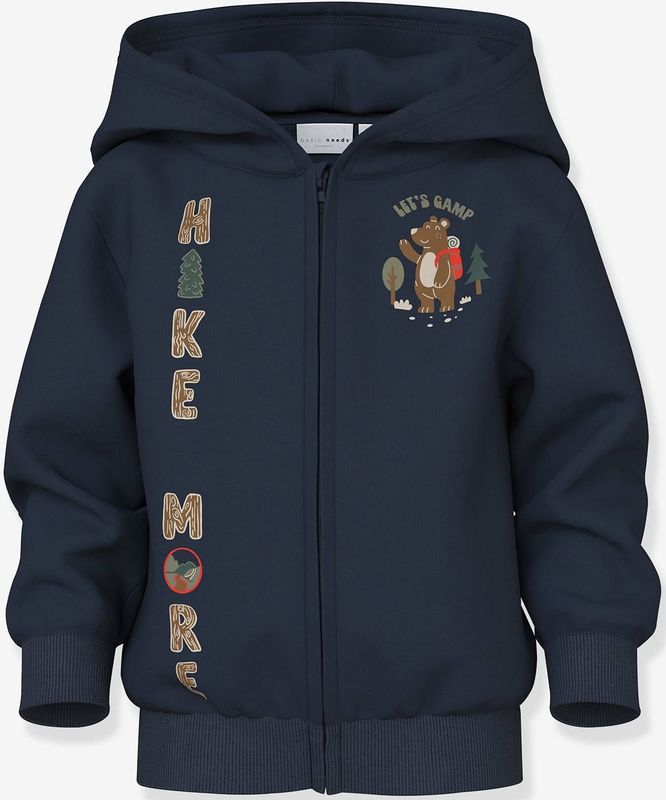 NAME IT - NMMVOLTINUS - Tussenjas - Marineblauw - Met Rits en Capuchon