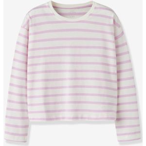 Meisjeskleding roze, gestreept