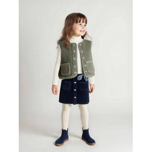 Mouwloos Vest - Groen - Sherpa - Meisjes