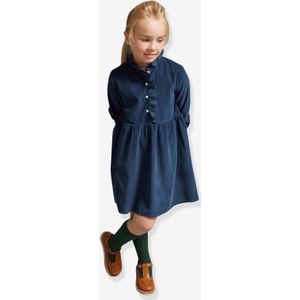 Fluwelen jurk CYRILLUS marineblauw
