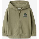 NAME IT - NMMVOLTINUS - Tussenjas - Saliegroen - Met Rits en Capuchon